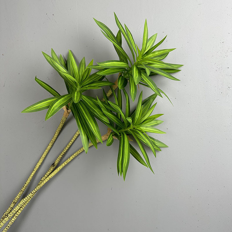 Simulated Green Plants 3 Heads - Dracaena Marginata 评论和价格